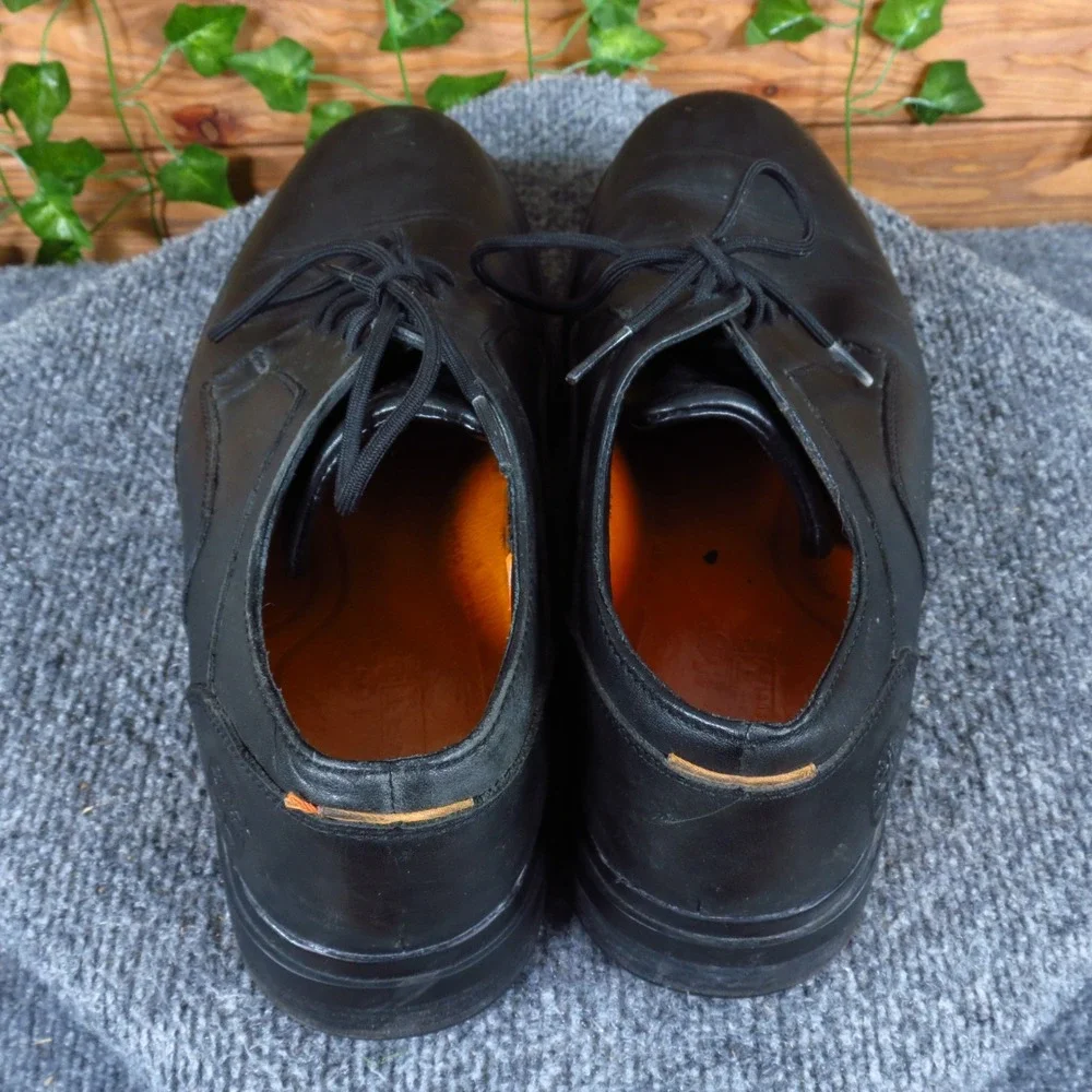 Timberland Men's Black Leather‎ Oxford Dress Shoes Lace-Up Work Size 10.5 Medium
